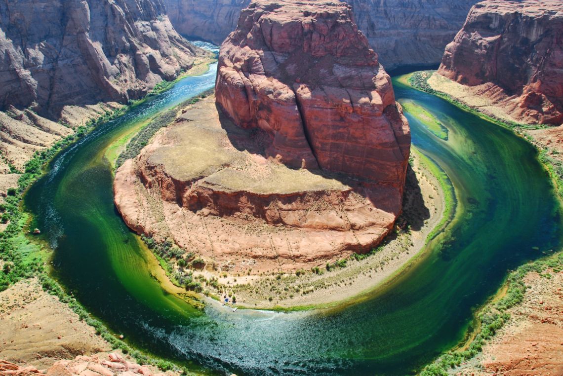 Horseshoe Bend - Impresionante meandro del Río Colorado cerca de Page, Arizona.