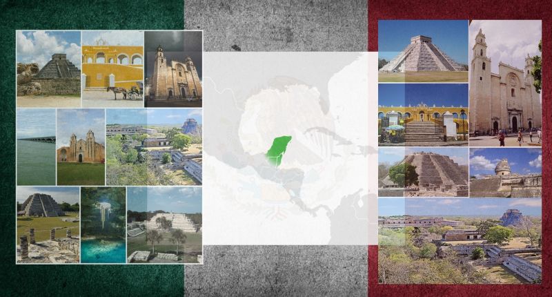 Ruta de nuestro viaje a México por la península de Yucatán por libre