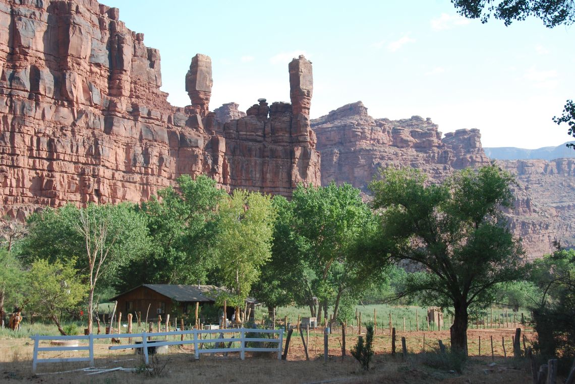Havasu Falls cómo llegar - Hike a Havasupai: vista de Wigleeva llegando a Supai.