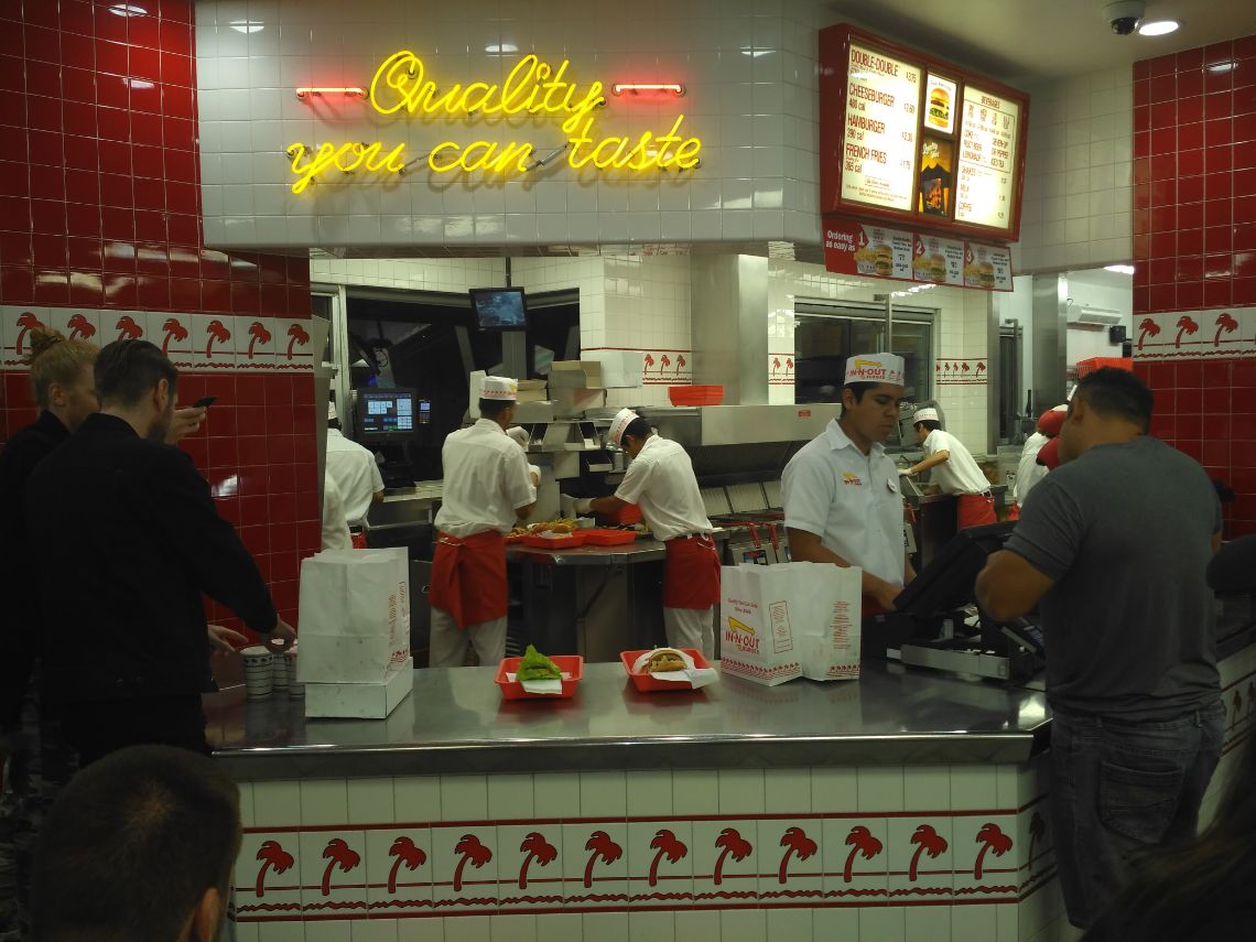 Hamburguesería In-N-Out de Hollywood. Las mejores hamburguesas de todo Los Ángeles!