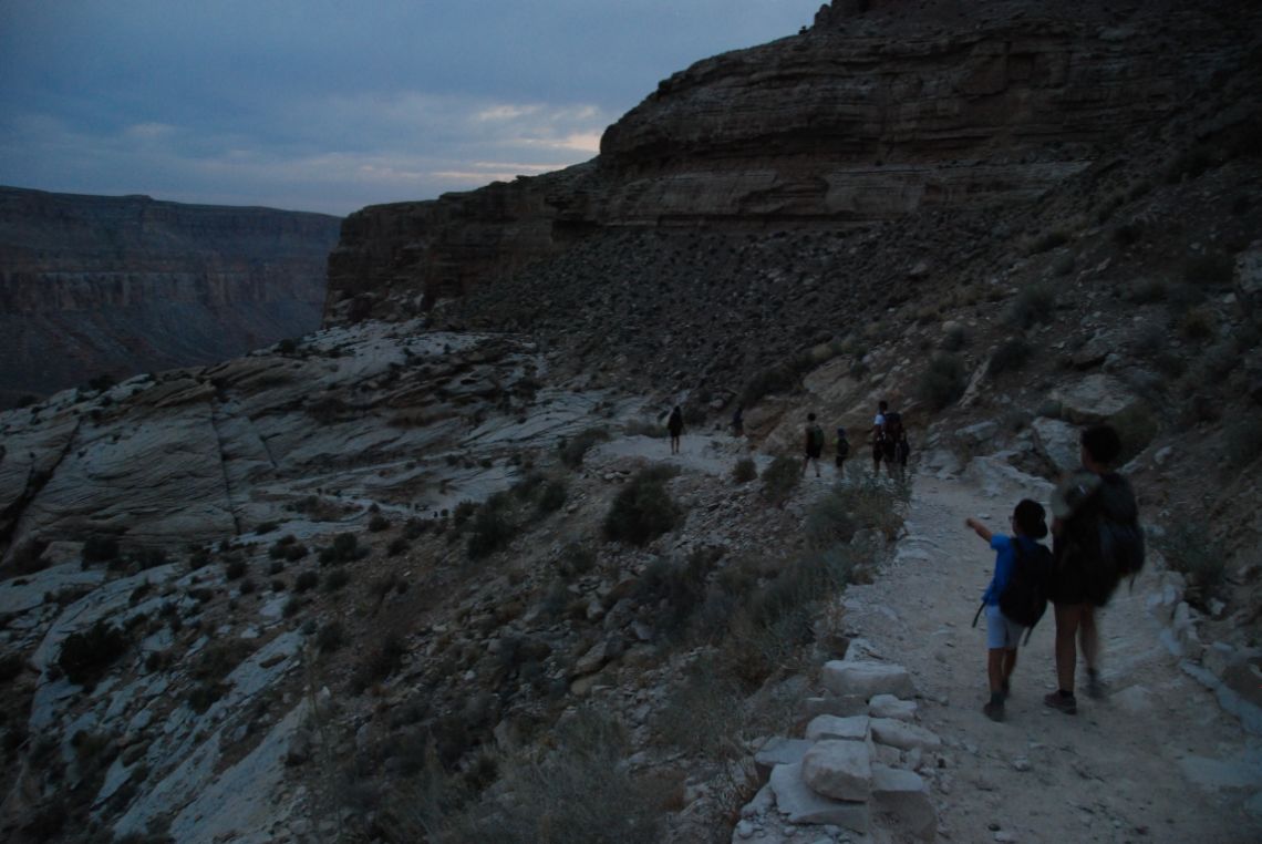 Havasupai - Hualapai Hilltop, inicio de la ruta de 13km a Supai, pueblo donde vive la tribu de los Havasupai en pleno Gran Cañón, Arizona.