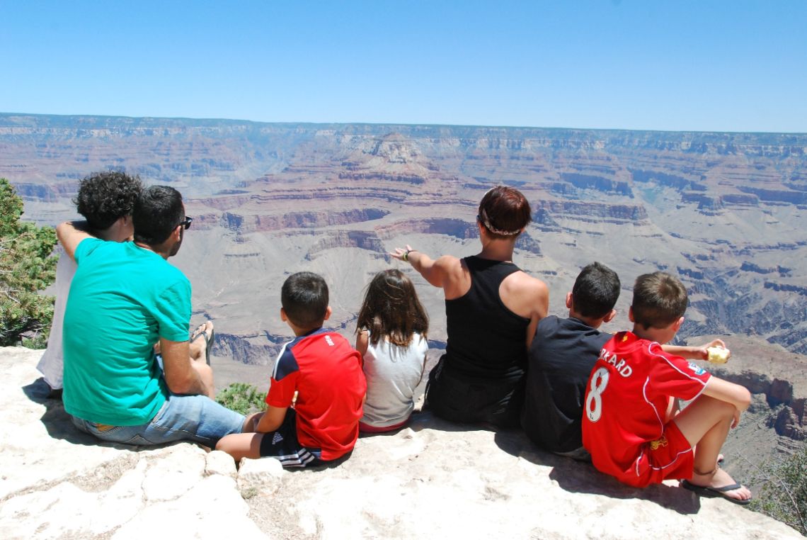 Vistas del Gran Cañón desde Yaki Point. El mirador está situado en el Parque Nacional del Gran Cañón del Colorado, South Rim. Diarioviaje.