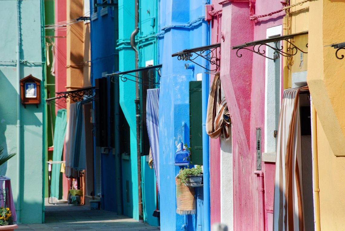 burano casas colores