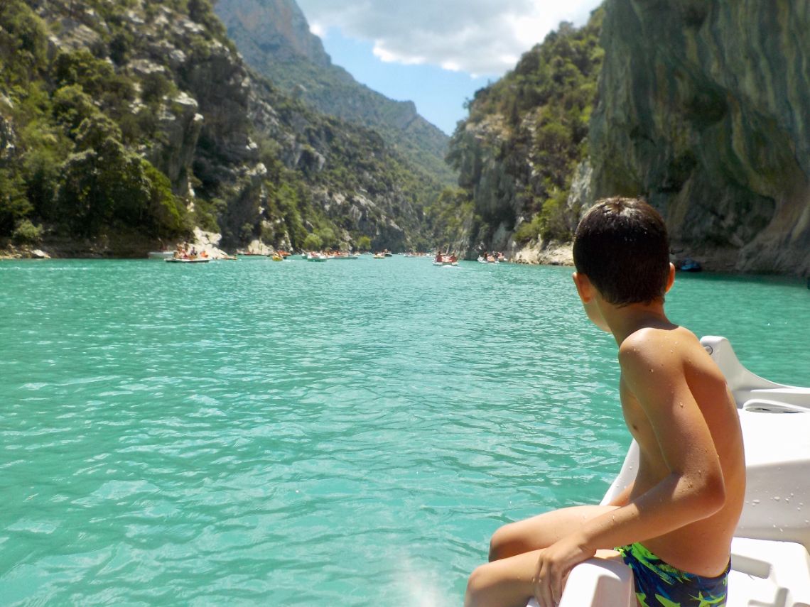 gorges du verdon pedalo panoramica