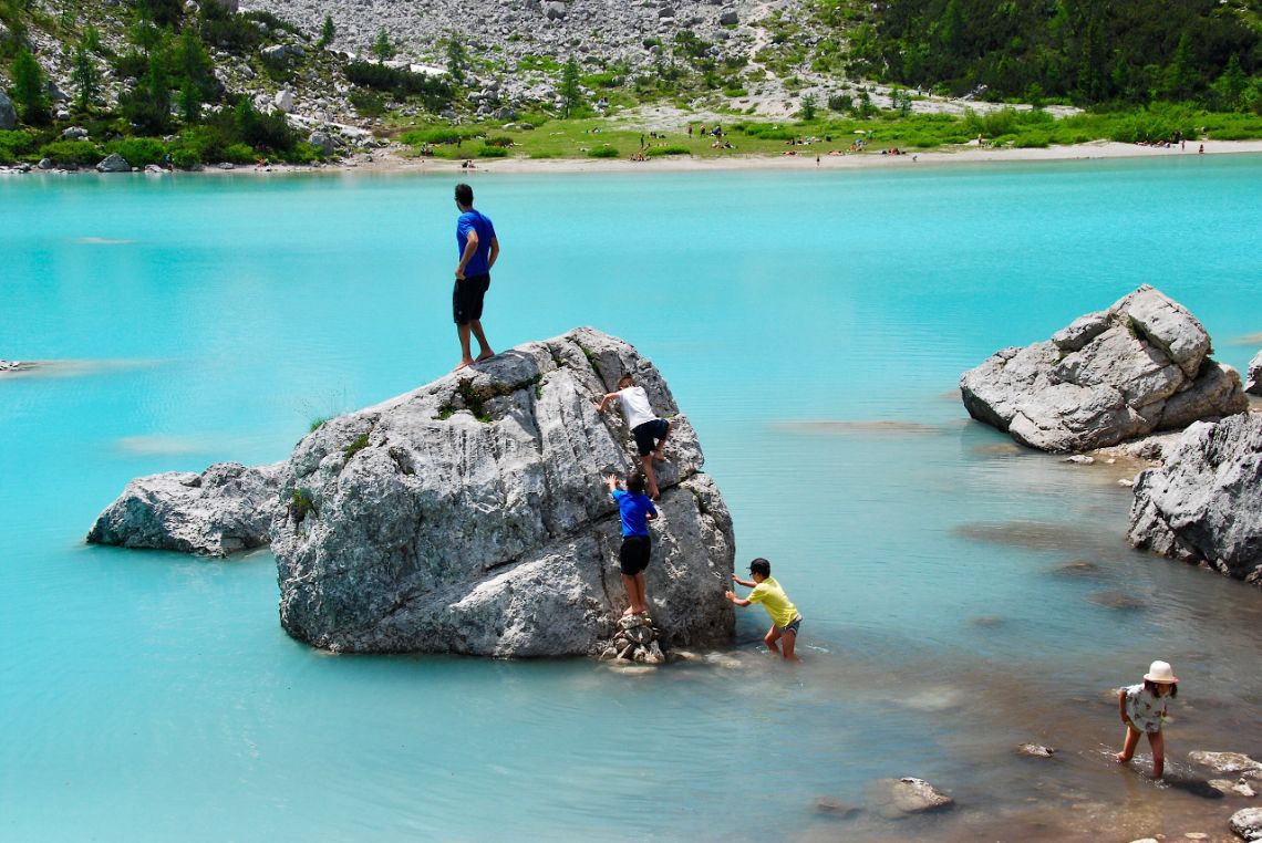 lago di sorapis roca escalada