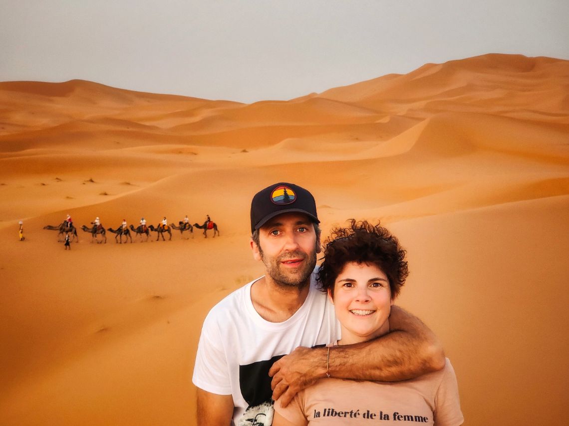 atardecer desierto erg chebbi merzouga marruecos
