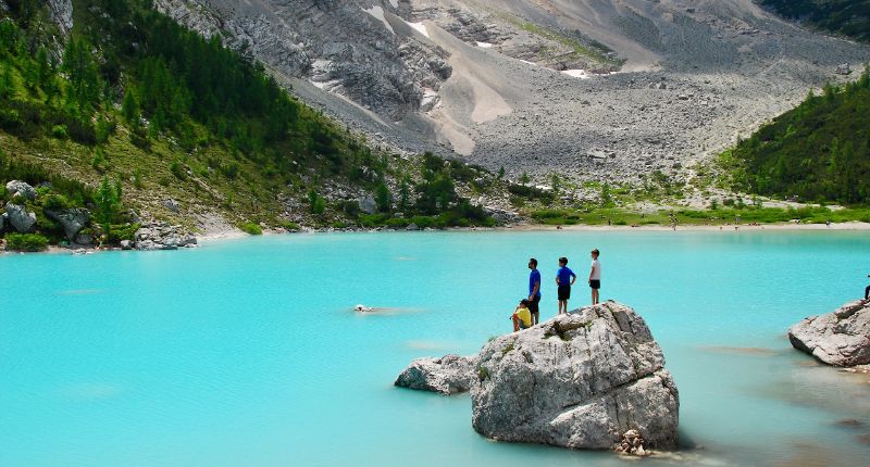 lago di sorapis roca