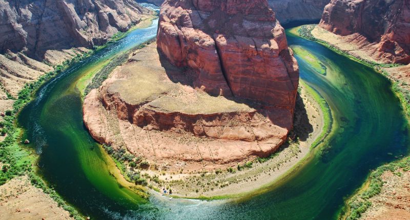 Horseshoe Bend - Impresionante meandro del Río Colorado cerca de Page, Arizona.